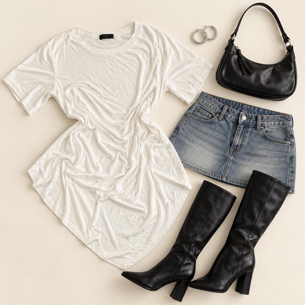 Nasty Gal oversized white tee with a super soft drapey / relaxed fit. Size M